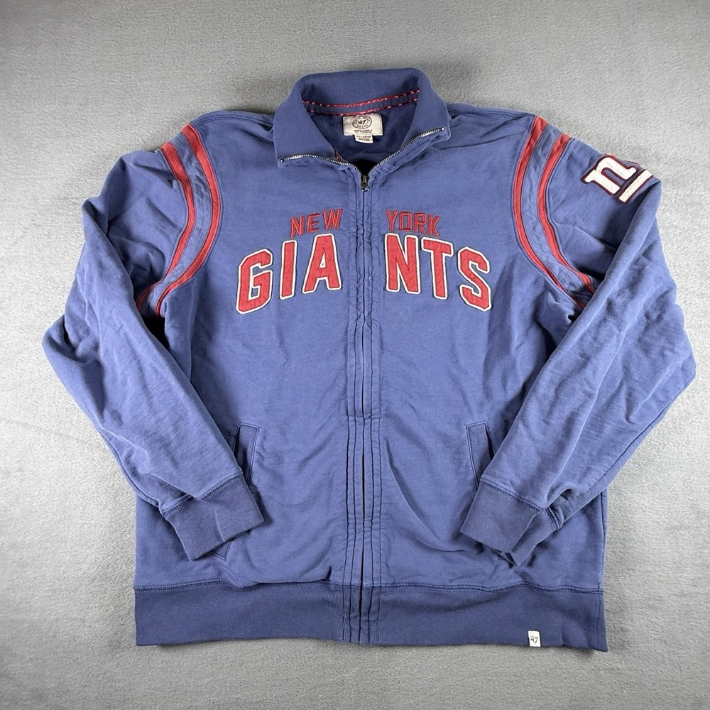 New York Giants Heisman Premium Track‎ Jacket '47 Men's 2XL Blue